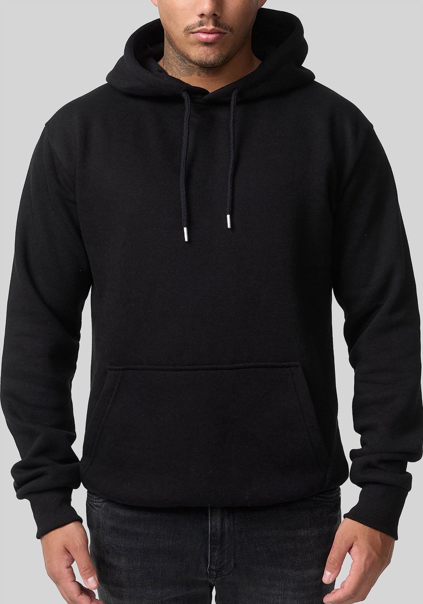 Smith & Solo Hoodie Heren - Sweatshirt Heren Met Capuchon - Katoen - Zwart XXL