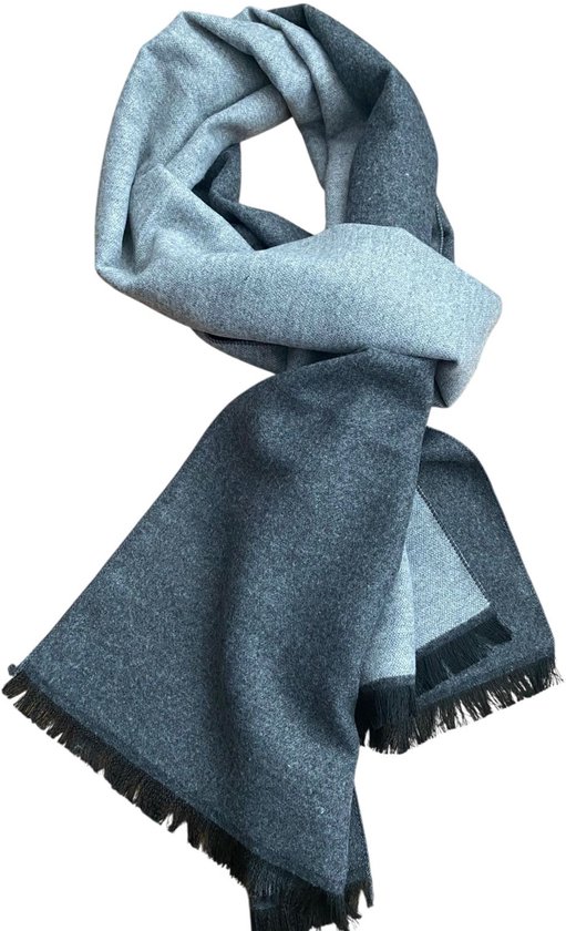 Rotfuchs Gebreide sjaal heren sjaal dames unisex pure wol gestreept