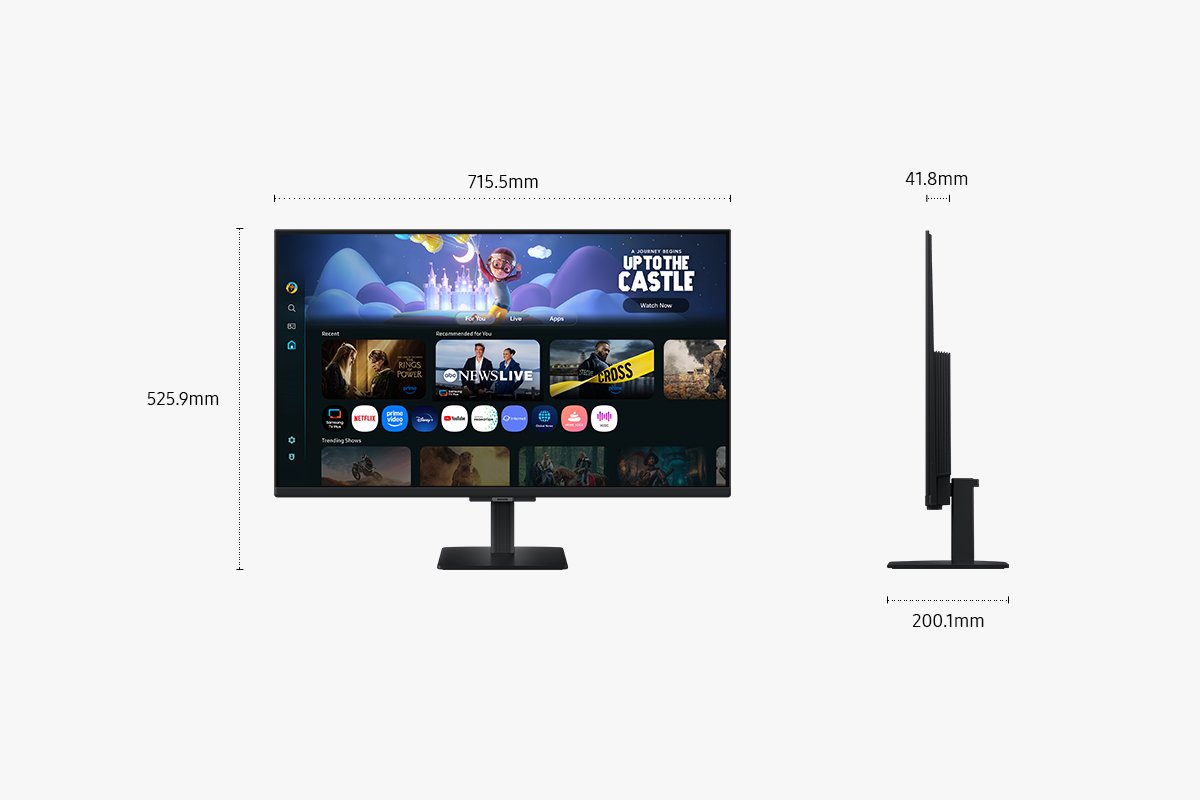 Samsung Smart Monitor M5 LS32FM500EUXEN - Full HD Smart Monitor - 32 Inch thumbnail 5