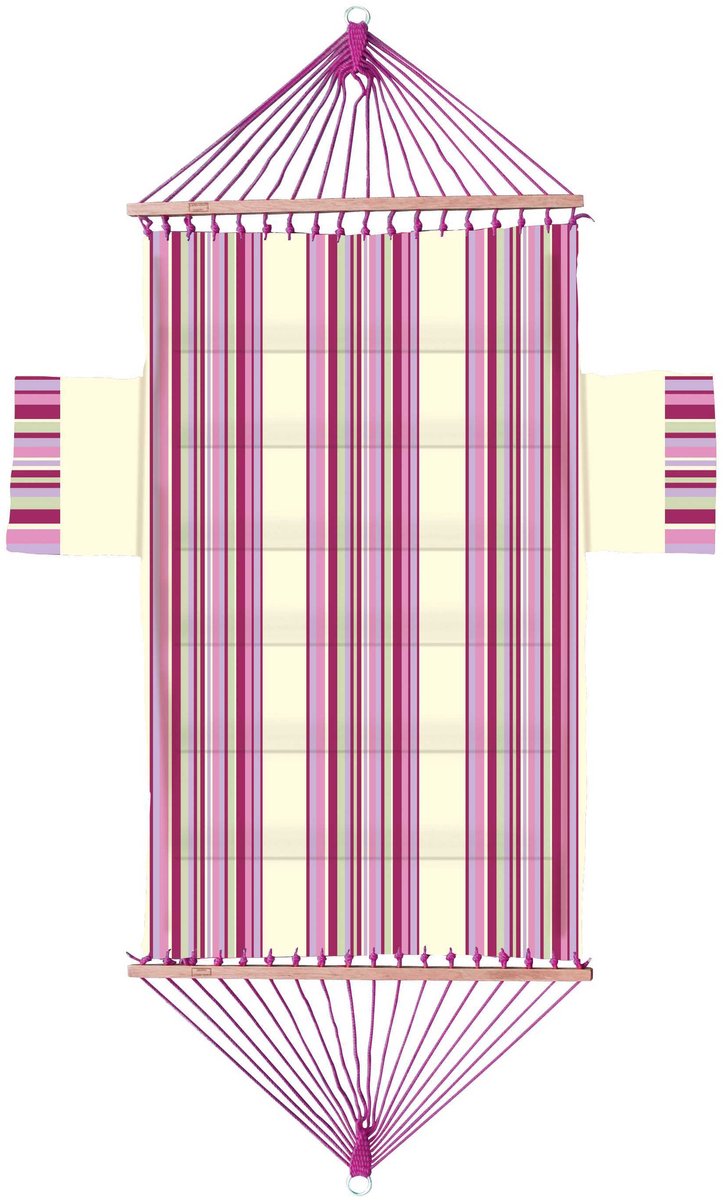 Hangmat Laura Ashley Carnaby Stipe - 1 pers. - L 200 cm x B 120 cm
