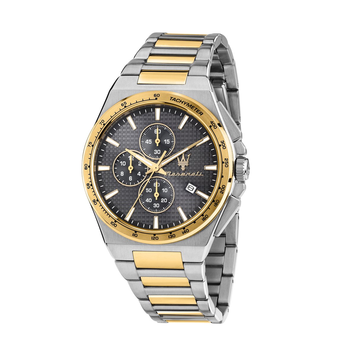 Maserati - watch - Velocita - R8873653002 - Chronograaf - zilverkleurig - goudkleurig - grijs - 41 mm - herenhorloge