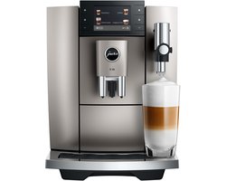 JURA - E8 Midnight Silver (ED) - Volautomatische espressomachine - Koffiemachine met bonen