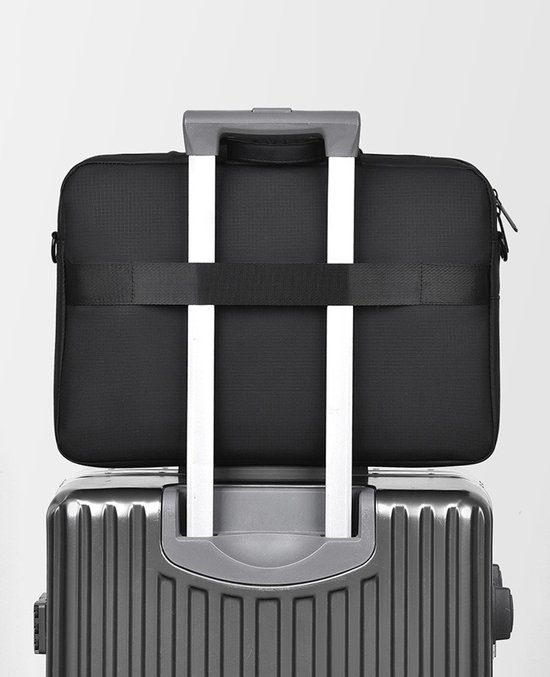 Sacoche pour ordinateur portable SoNis - Sac bandoulière pour ordinateur portable - 15 pouces - noir - hydrofuge - Housse pour ordinateur portable