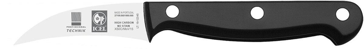 ICEL - Technik Series - Schilmes Gebogen - 6cm - RVS