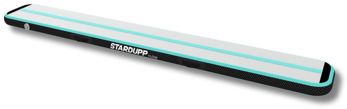 Stardupp AirBeam 300x40x10 CM- Opblaasbare balk - Evenwicht - Turnbalk voor balansoefeningen - Waterproof - Sporten & spelen - Balance beam - Teal