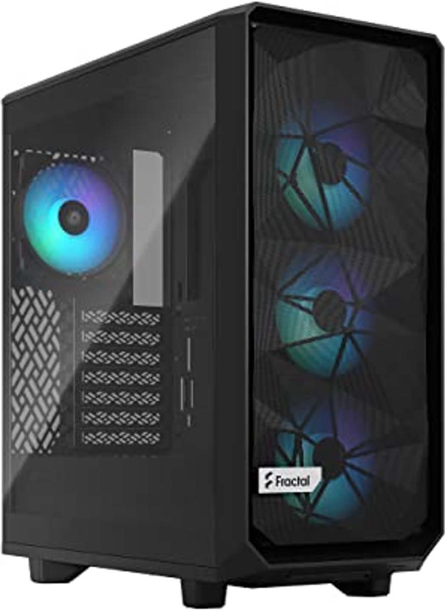 Meshify 2 Compact Lite RGB Zwart TG Lichttint Kasten