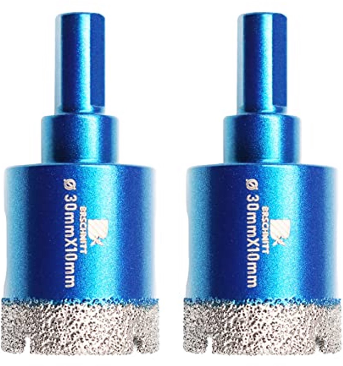 Diamant Kern Boor Set voor Porselein en Keramiek, 30mm Gatzaag met Driehoek Schacht