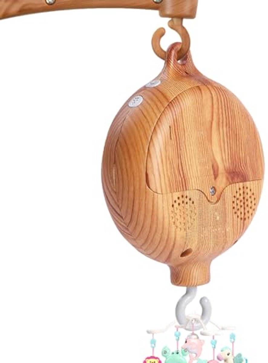 Baby Mobile Muziekdoos voor Bed met 35 Melodieën - Houten Look