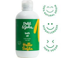 Petit & Jolie Petit&Jolie badolie - 200 ml - natuurlijke huidverzorging - verzacht de huid - geschikt voor zeer gevoelige kinderhuidjes