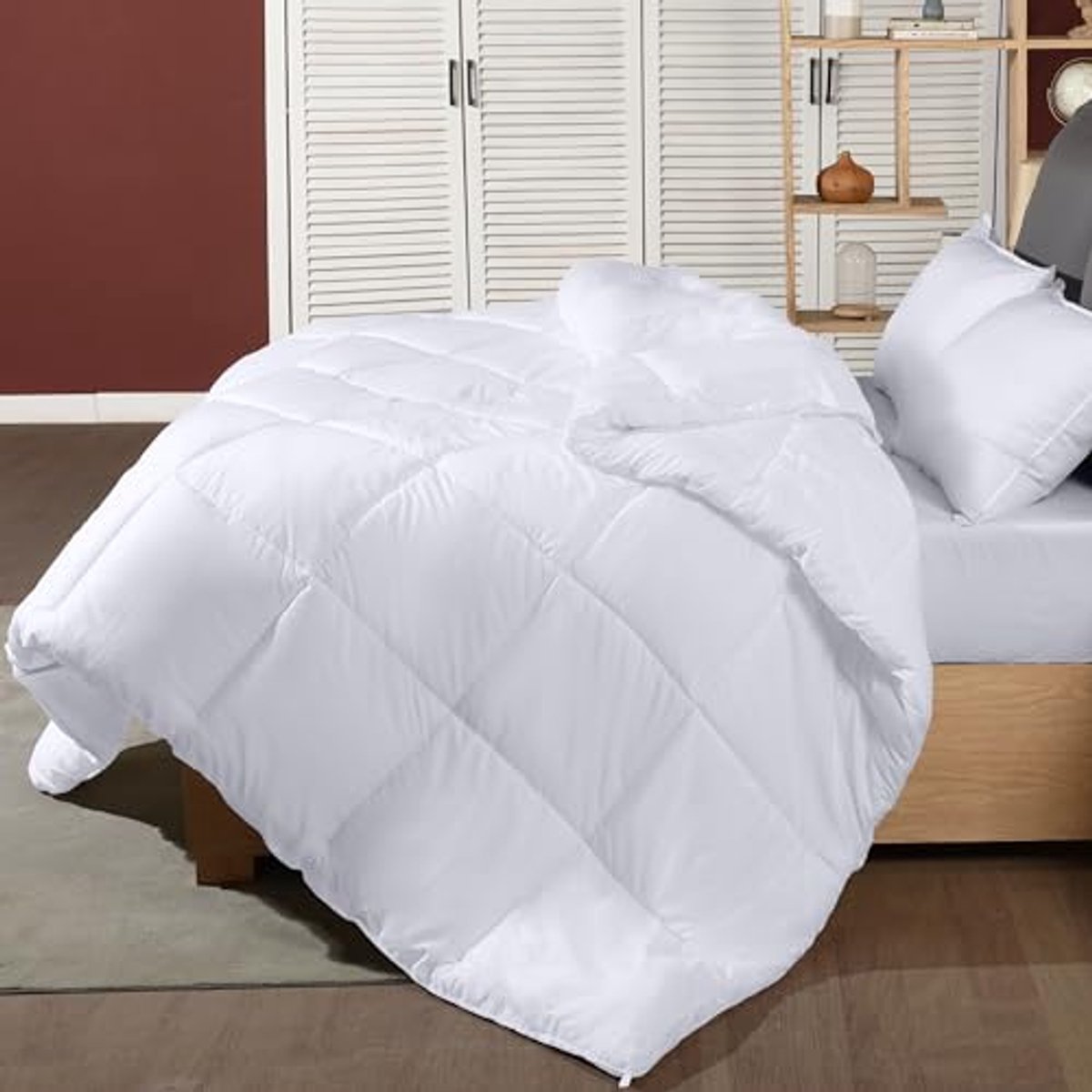 Dekbed 220x240 cm - Microvezel 280 GSM met Hoeklabels - Gestikt Donzen Alternatief