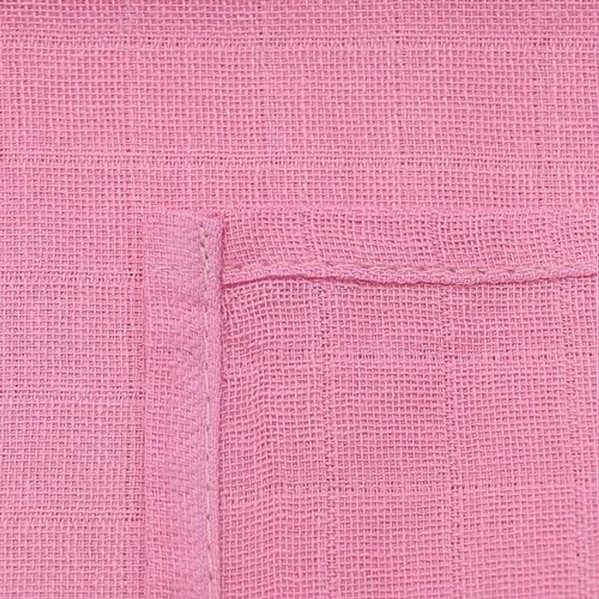 2 Puckdoeken van Katoen - 120x120 cm - Wit Roze met Hartjes