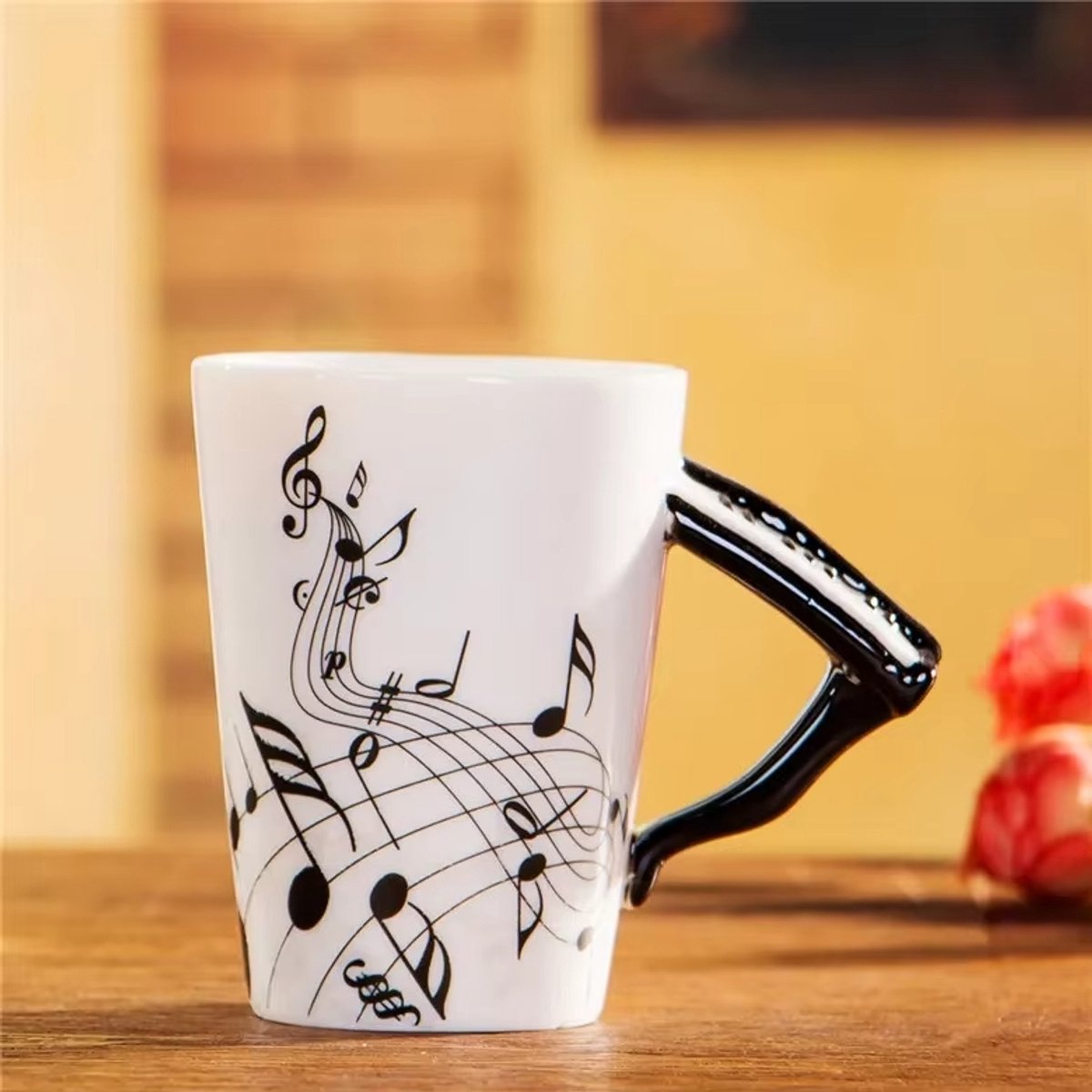 Keramiek mok, beker Piano