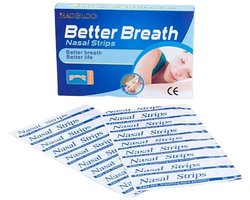 Sensefit - Anti Snurk - Neusstrips - Neusspreider - Anti Snurk Neuspleisters - Gevoelige Huid - mouth tape - neuspleisters - Goede Nachtrust - Huidvriendelijk - Ideaal bij Verkoudheid en Allergieën - breathe right - snurken - snurkpleisters