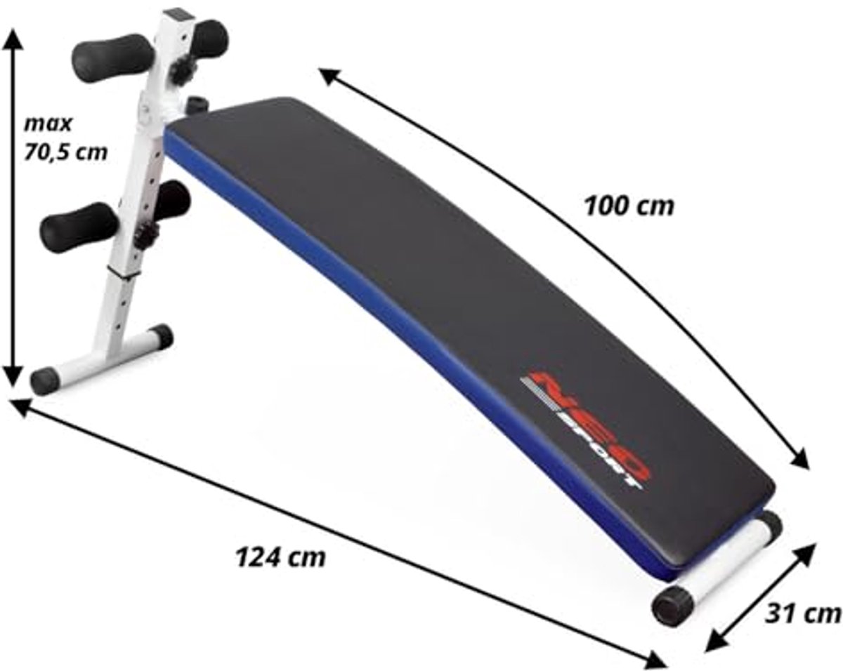 Halterbank voor Thuis Workout - Trainingsbank, Rugtrainer en Buiktrainer