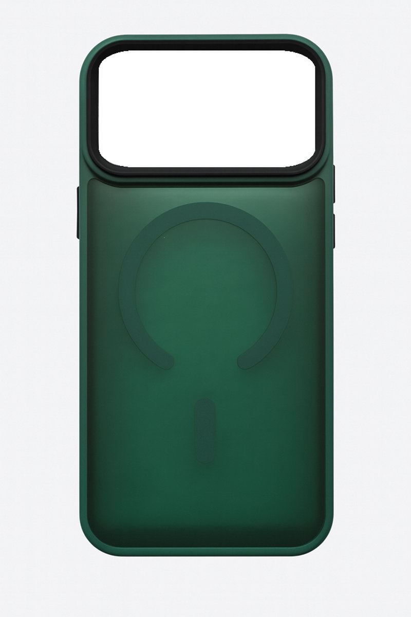 iPhone 17 Pro Max Hoesje met MagSafe – TPU Backcover – Schokbestendig & Gripvast – Groen
