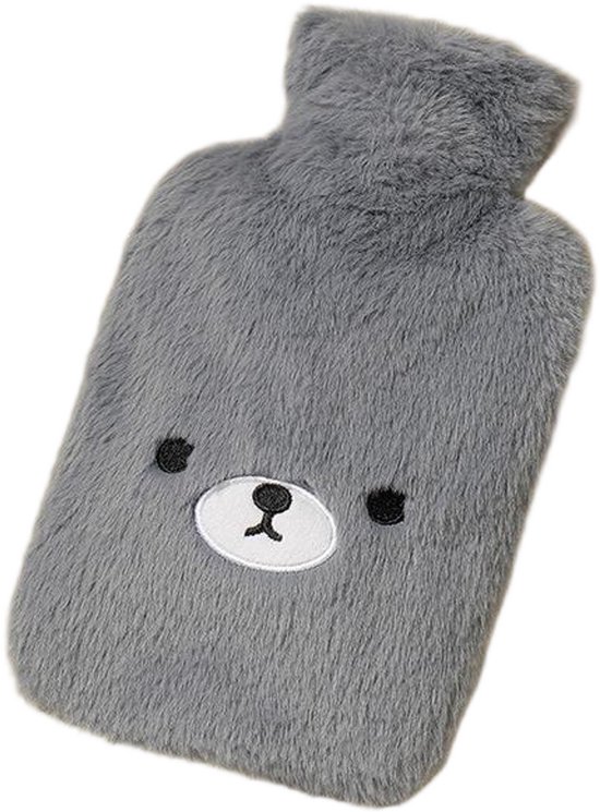 Bouillotte Avec Housse En Peluche Rose - Neuve, Douce Et Réconfortante, Unisexe