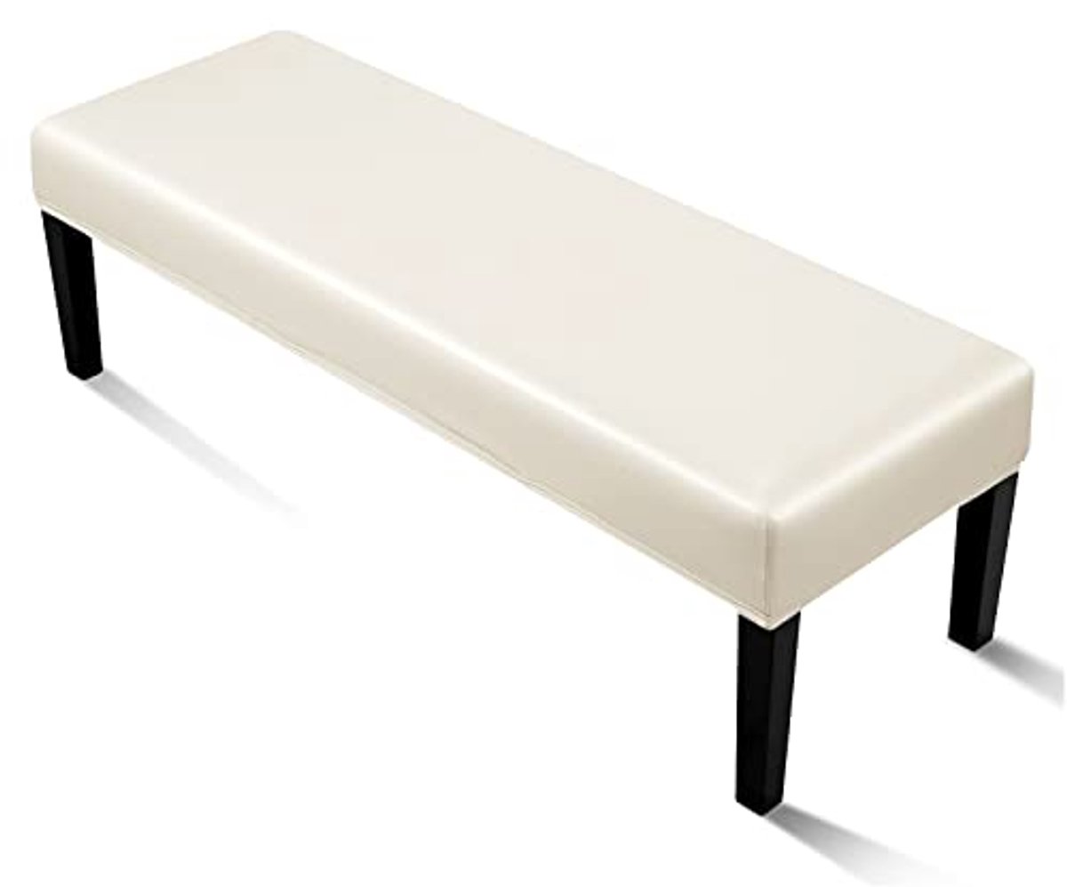 Elastische Stretch Eetkamerbankhoes - Beige