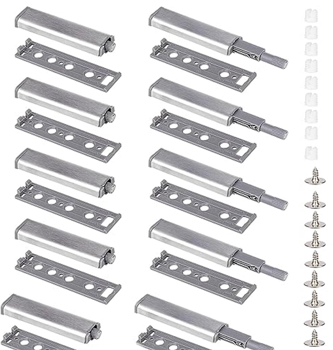 10 Stuks Drukdeuropeners - Push-to-Open Deuren met Softclose & Magnetische Sluiter