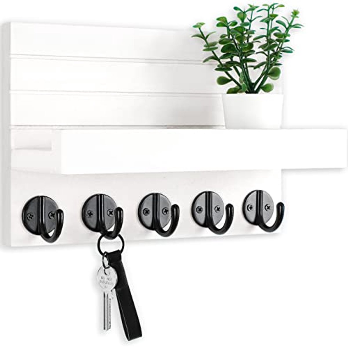 Decoratieve Sleutel- en Brievenhouder met Plank voor Muur