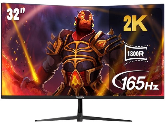 Gamingmonitor – Gaming Scherm – Curved Monitor – PC Monitor – 32 Inch – 2K Resolutie – 165Hz Verversingssnelheid