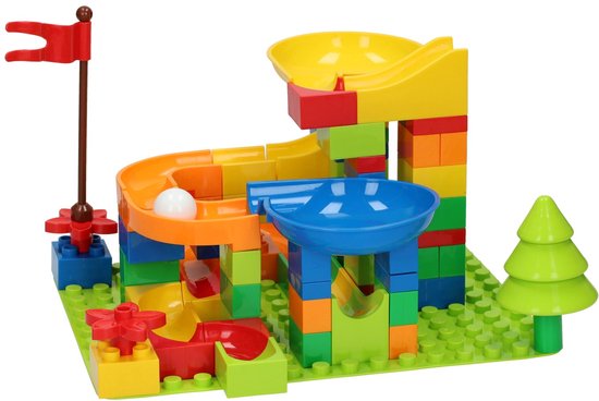 Knikkerbaan Blokjes Bouwset - 101dlg.