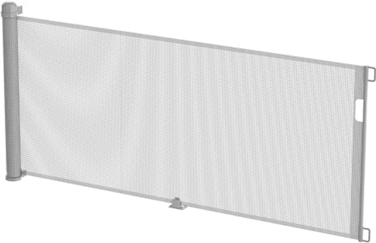 Deurbeschermingsrooster voor baby's en huisdieren - 0-300 cm - 87 cm hoog - Barrièrerooster voor binnen en buiten