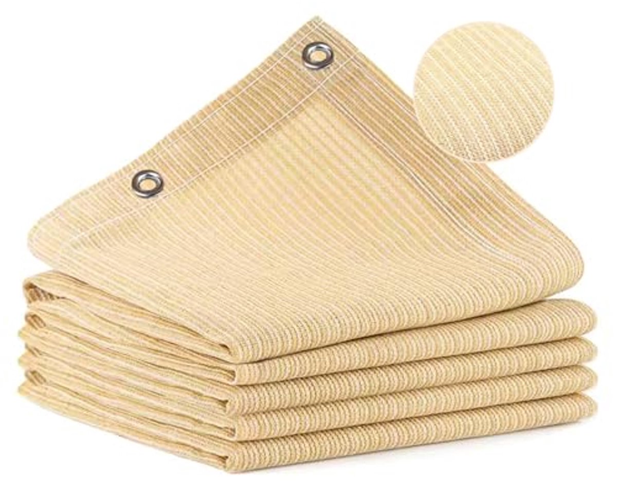 Zwart Schaduwdoek 2,4x4,5 M – Ademend UV-bestendig Zonnescherm & Privacydoek voor Tuin, Pergola, Terras en Zwembad