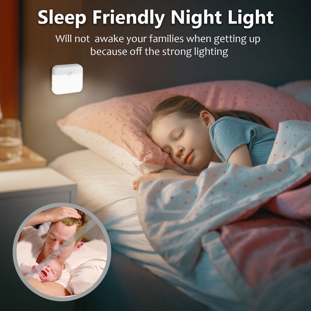 Rosnek 3 Stuks Oplaadbare Draadloze Nachtlamp met Bewegingssensor - Dag & Nacht Sensor - Wit - Magnetisch & Plakbaar - Voor Kast, Trap, Slaapkamer — cadeau in Wonen & Interieur - foto 7