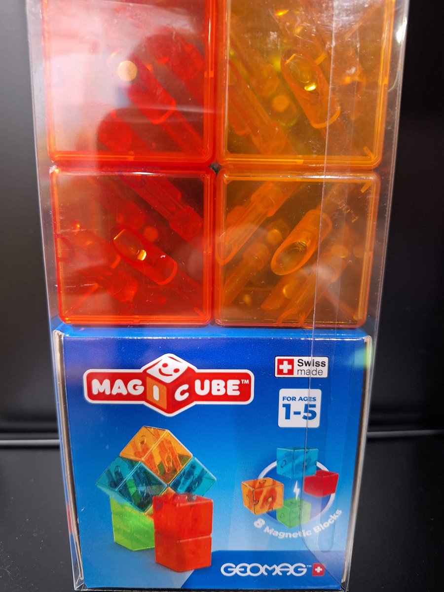 Geomag MagiCube Gem Colors Crystal - Transparante Magnetische Bouwblokken - 9-delig - Vanaf 1 jaar