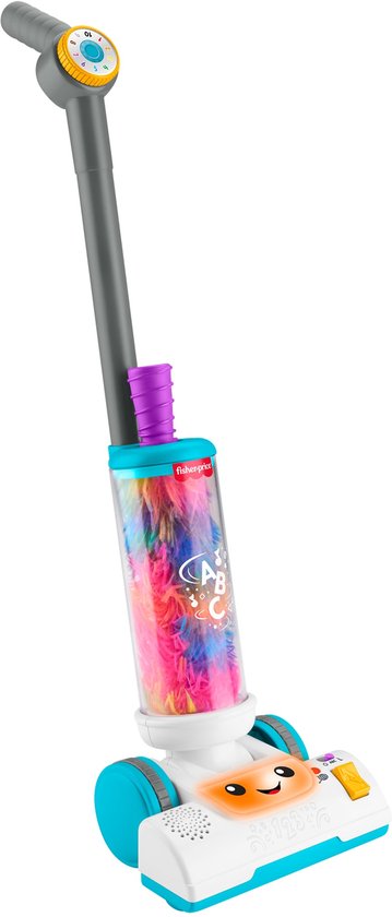 Fisher-Price Leerplezier 2-in-1 Stofzuiger met Stoffer, Lichtjes en Muziek