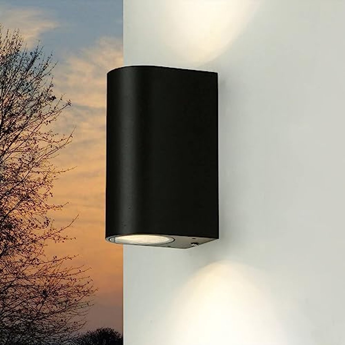 Moderne wandlamp voor buiten, weerbestendige 2-lichts up down verlichting, IP44