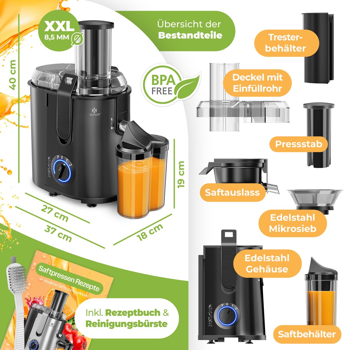 KESSER Slowjuicer XXL thumbnail 3