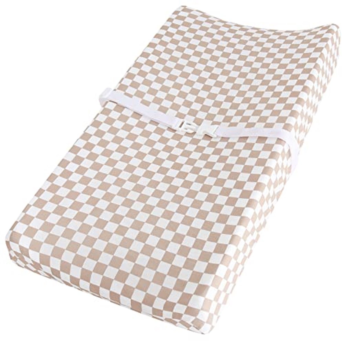Image of Aankleedkussenhoes voor Babyjongens en Babym girls | Zachte Boho Geruite Viscose van Bamboe Katoen | Neutrale Luierverandering Tafelpad Covers 16"x32"