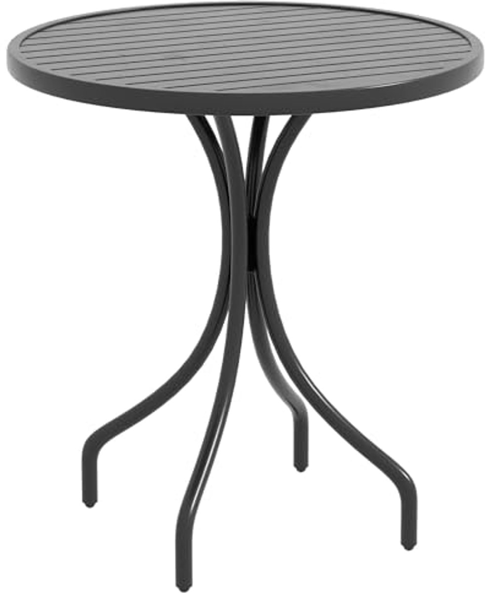 Ronde Tuinmeubelen Tuintafel Ø 66 cm - Buitentafel van Verzinkt Staal voor Terras en Balkon