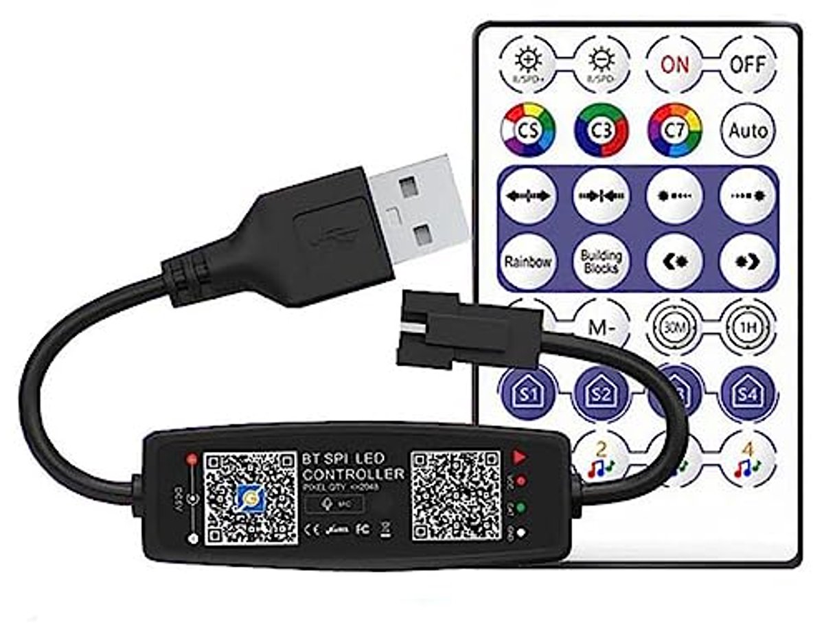LED Strip Controller met Bluetooth en Muziek Sync