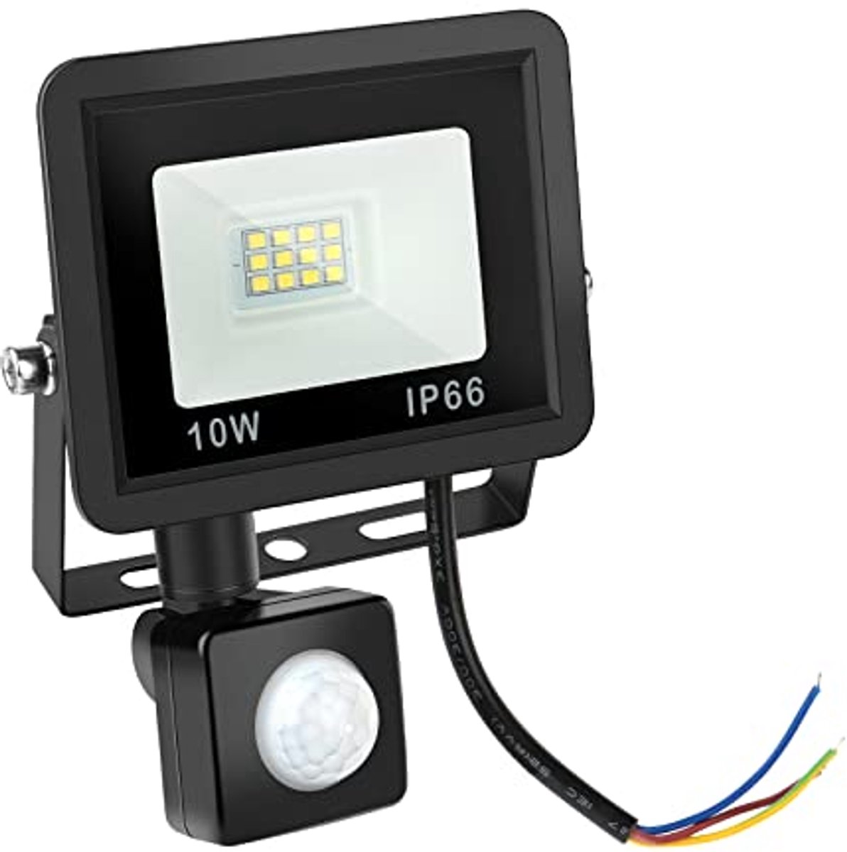 Lichaam Inductie Schijnwerpers Buiten - Waterdichte LED Beveiligingsschijnwerpers IP66 voor Hal, Garage, Binnenplaats - 10W