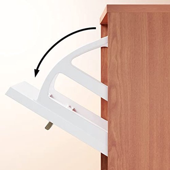 Casaria Schoenenkast 3 Kleppen 115x60x24cm 18 Paar Schoenen Verstelbaar Scheidingswand Anti Kantel Hal Eikenwit 2853636842