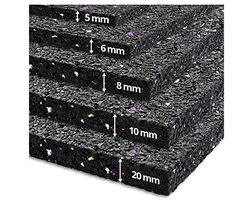 Anti-vibratie wasmachinemat - Geluiddempende rubberen mat 10mm - 60 x 60 cm