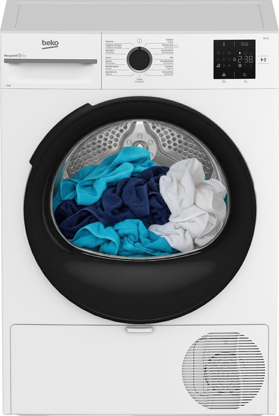 Beko BM3T3923W - Warmtepomp droogkast - 9kg