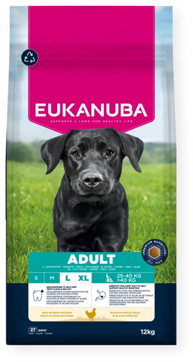 Eukanuba Active Adult Large - Hondenvoer - Kip - 12 kg