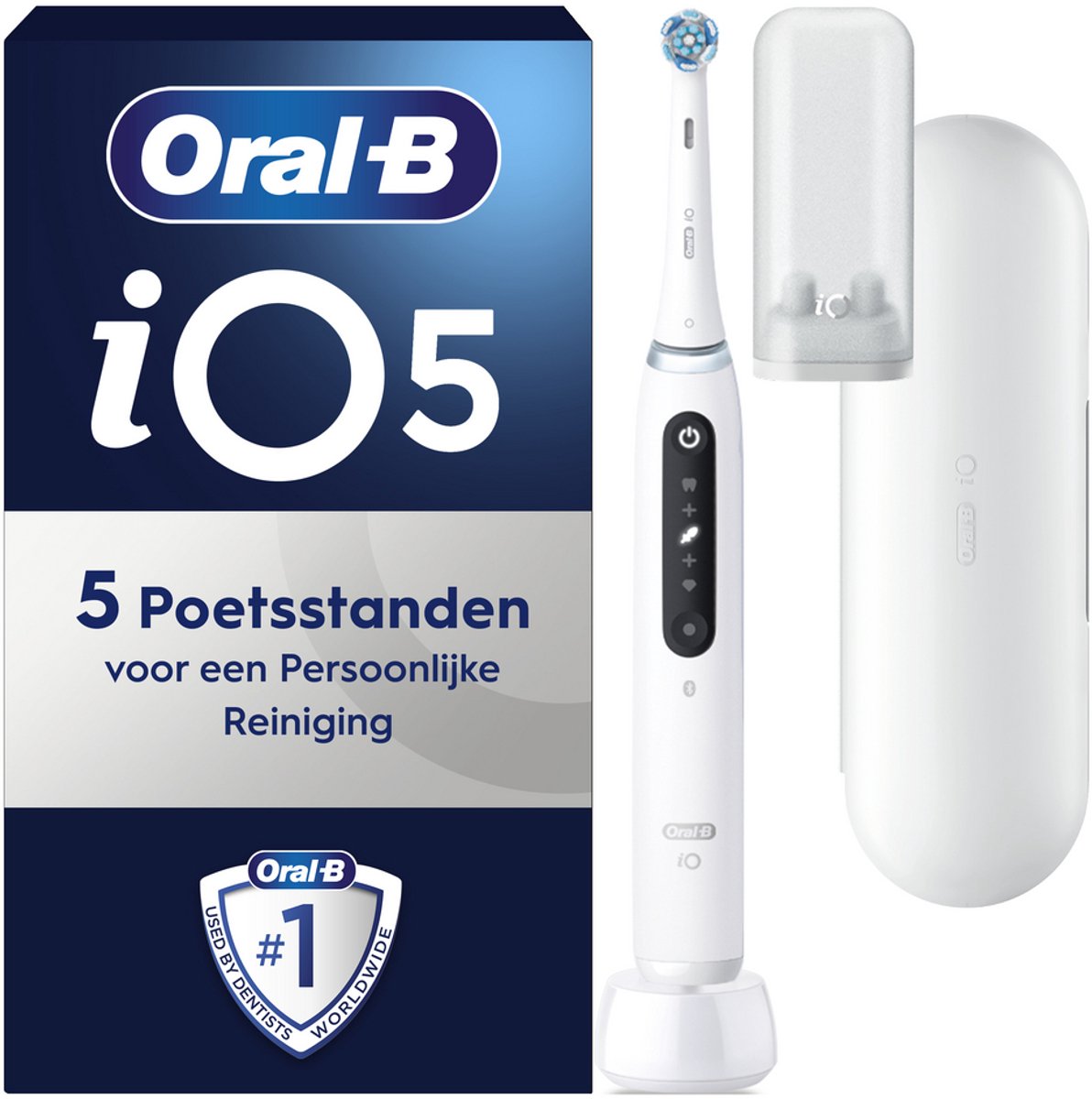 Oral-B iO 5N - White - Elektrische Tandenborstel - Ontworpen Door Braun
