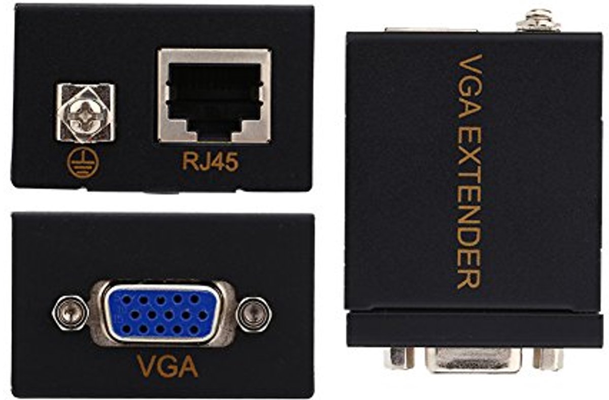 VGA Signaal Extender tot 60 Meter via Ethernet