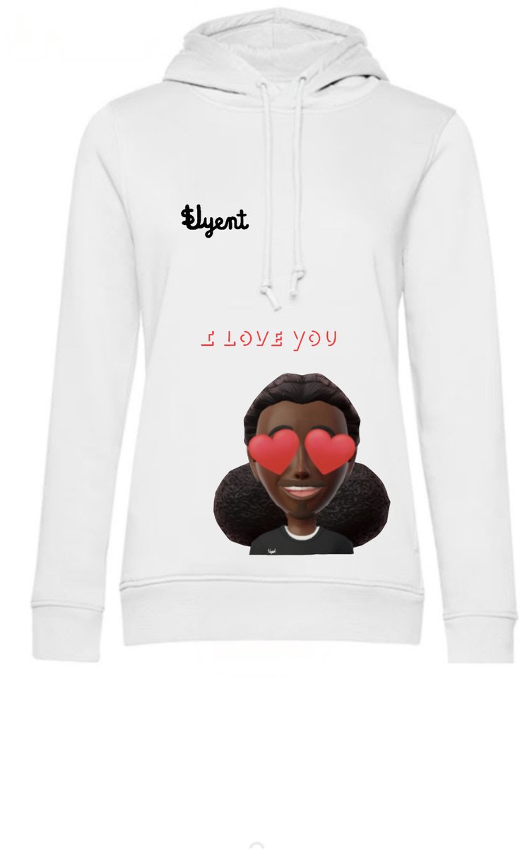 Svyent hoodie avatar in love tekst i love you 3D color red kleding maat L
