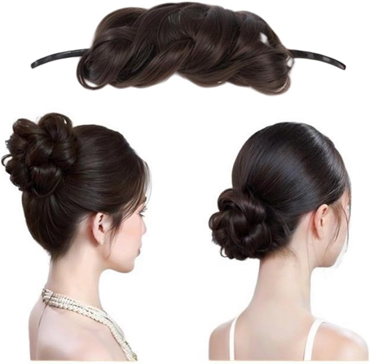 Hair Bun Maker - Donut Chignon Bun Maker - Haar Accessoire - Krul Styling Tool - Donkerbruin