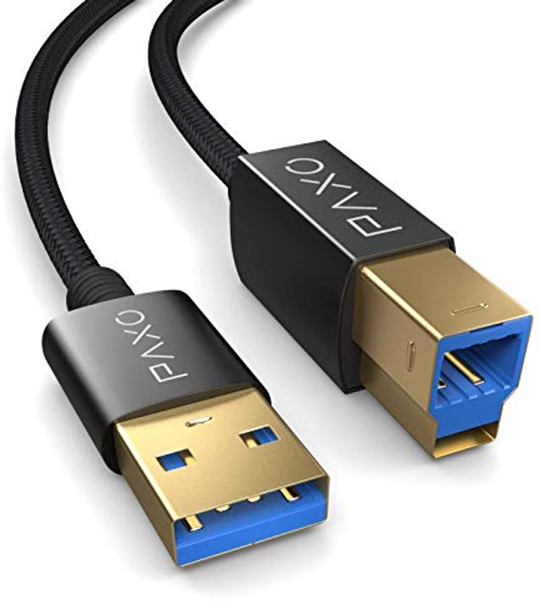 Image of 2m Nylon USB 3.2 Printer Kabel - USB A naar B, Oplaad- en Datakabel met Snelle Overdracht