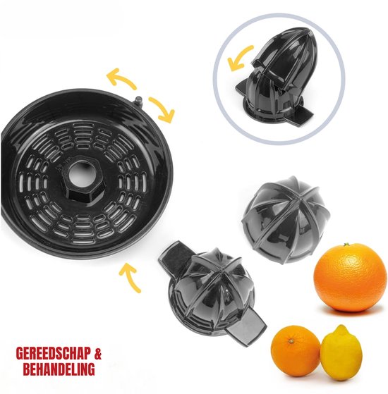 MMP®Citruspers electrisch - Citruspers - Sinaasappelpers - Zwart - ‎20cm x 14cm x 21cm van MMP® — afbeelding 2