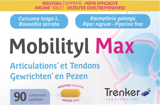 Mobilityl MAX | Kurkuma voor gewrichten en pezen 90 Tabletten