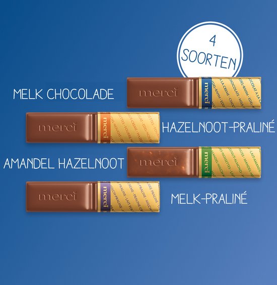merci　14 Merci Finest Selection - Melk - Chocolade - tray a 10 x 250 gram | bol