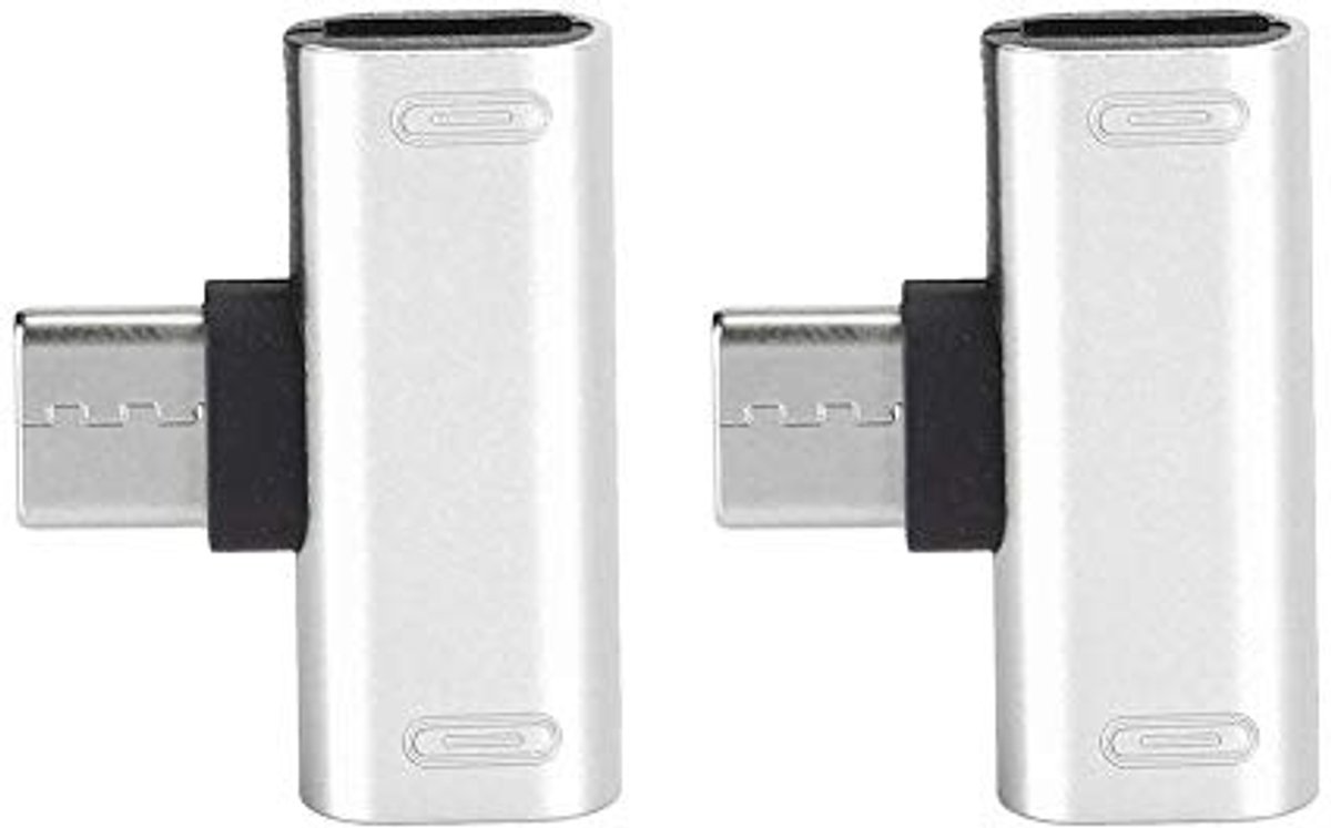 USB C Splitter 2-in-1 Adapter voor Hoofdtelefoon en Oplader – Type C Converter