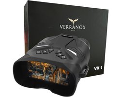 Verranox® VX-1 Nachtkijker- Infrarood nachtkijker - 4K ULTRA HD VIDEO - 48MP FOTO- 128GB micro SD kaart